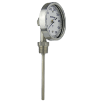 Reotemp Bottom Connect Bimetal Thermometer